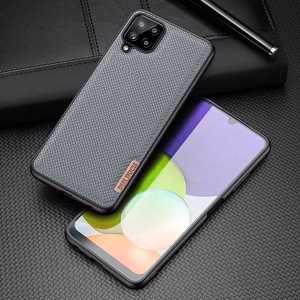 Dux Ducis Fino kotelo päällystetty nylon materiaalia Samsung Galaxy A22 4G harmaa