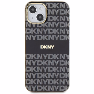 DKNY IML Mono ja Raita MagSafe Suojakuori iPhone 15/14/13:lle - musta