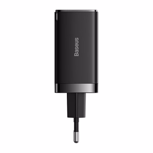 Baseus GaN5 Pro laturi 65W 2x USB-C USB-A + USB-C USB-C kaapeli (musta)