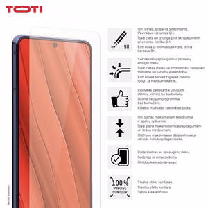 Karkaistu lasi 2D näytönsuoja Samsung Galaxy S24 Plus/S25 Plus
