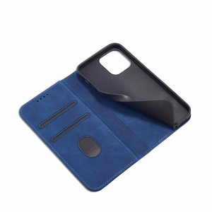 Magneetti Fancy Case tapauksessa iPhone 14 Pro flip kansi lompakko jalusta sininen
