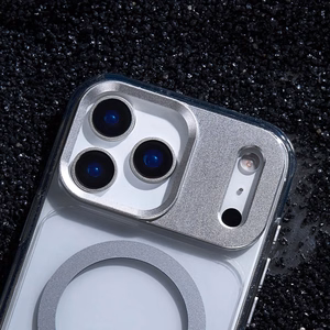Moshi iGlaze MagSafe suojakuori iPhone 17 Pro Max -laitteelle, Luna Silver -värinen