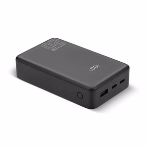 Varavirtalähde 20 000mAh, 1x USB, 2x USB-C, 20W, QC4+, LCD-näyttö, musta