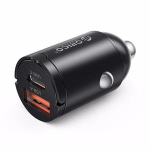 Orico MiniRing 30W USB-A + USB-C autolaturi - musta
