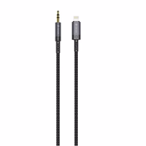 Devia audiokaapeli Ipure EC619 Lightning - jack 3,5 mm 1,0 m musta