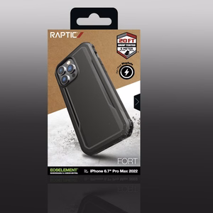 Raptic X-Doria Fort Case iPhone 14 Pro Max MagSafe panssaroitu suojus musta