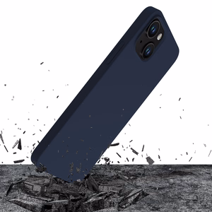 3mk Silikoninen Suojakuori iPhone 15:lle - Laivastonsininen
