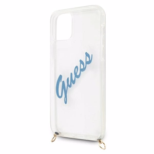 Guess GUHCP12SCRTVSBL iPhone 12 mini 5.4" sininen/sininen kovakotelo Script Vintage