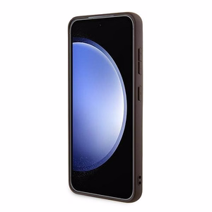 Guess 4G Metal Gold Logo Suojakuori Samsung Galaxy A35:lle - ruskea