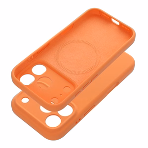 Suojakuori iPhone 17 Pro / 18 Pro (matala kamerareunus) Forcell F-Protect Rubber Premium, MagSafe-yhteensopiva, oranssi