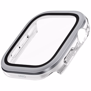 Uniq Voute Karkaistu Lasi Suojakuori Apple Watch 10 42 mm:lle - Hopeinen