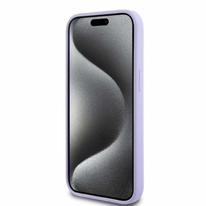 KARL LAGERFELD Silikoninen KC Body Ring MagSafe Suojakuori KLHMP15SSCMKCRHU iPhone 15:lle - Violetti