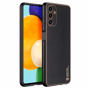 Dux Ducis Yolo elegantti suojus ekologisesta nahasta Samsung Galaxy A13 5G musta