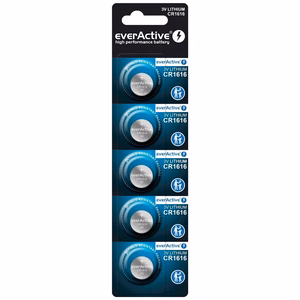 Litiumparisto mini everActive CR1616 - blister 5 kpl