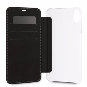 BMW Carbon Tricolor Stripe iPhone XS Max Case - Black