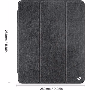 DUX DUCIS case UNID foldable with pencil storage for iPad Air 13 (2024) / Pad Pro 12.9 (2018/2020/2021/2022) black