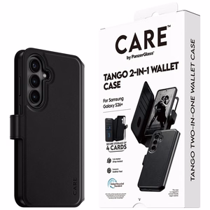 CARE by PanzerGlass Tango 2-in-1 lompakkosuojakuori Samsung Galaxy S26+ musta