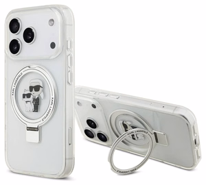 Case Karl Lagerfeld Ringstand Karl and Choupette MagSafe Apple iPhone 17 Pro Max