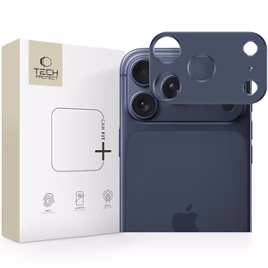 Tech-Protect Camalloy Fit+ Kamerasuoja iPhone 17 Pro Max:lle - laivastonsininen