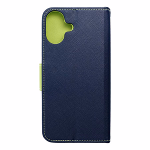 Läppäsuojakuori iPhone 16 PLUS Fancy Book laivastonsininen / lime