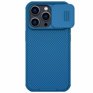 Nillkin CamShield Pro Case iPhone 14 Pro panssaroitu suojus kameran suojus sininen