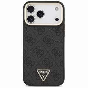 Guess 4G Triangle Logo MagSafe -suojakuori iPhone 17 Pro Max - musta ja kulta