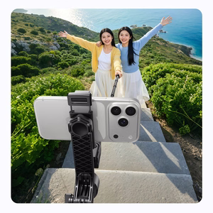 Selfiekeppi Orico SPN185 1/4 tuuman jalusta puhelinkameralle 360 asteen käännöllä Bluetooth 5.2 - musta