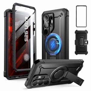 Supcase Unicorn Beetle Pro Mag MagSafe 2-Set Suojakuori Samsung Galaxy S26 Ultralle - Musta