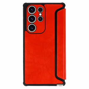Razor Leather Book Case for Samsung Galaxy S23 Plus red