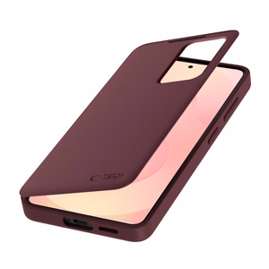 Tech-Protect Smart Lompakko Suojakuori Samsung Galaxy S26:lle burgundinpunainen