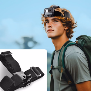 Tech-Protect GA100 Päähihna GoPro / DJI Musta