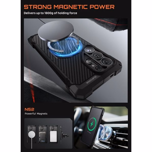 Supcase UB Grip Mag MagSafe Suojakuori Samsung Galaxy S26 Ultralle - Musta