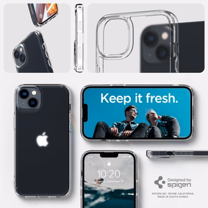 Spigen Ultra Hybrid iPhone 14 Plus -kotelo - matta kirkas