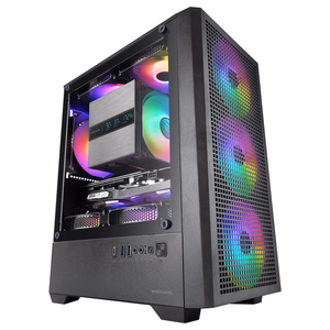 Mars Gaming MCQUANTUM – Midi Tower computer case, black