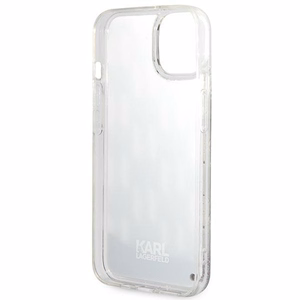 Karl Lagerfeld KLHCP14SLMNMK iPhone 14 6.1 kovakuori musta / musta Liquid Glitter Monogram