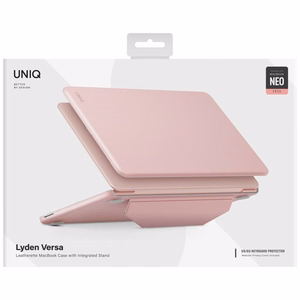 Uniq Lyden Versa suojakuori mallille MacBook Neo – väri: vaaleanpunainen