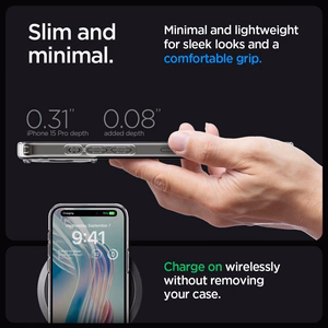Spigen Ultra Hybrid iPhone 15 Pro Suojakuori - Kirkas Matta