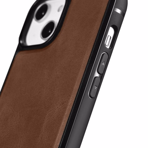 iCarer Nahka Öljyvaha Aitoa nahkaa Kotelo iPhone 14 Plus (MagSafe yhteensopiva) Ruskea (WMI14220719-BN)
