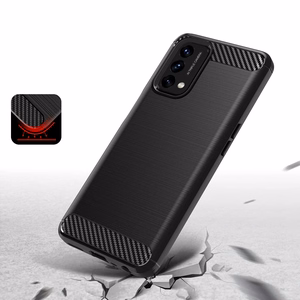 Carbon Case Joustava suojus OnePlus Nord N200 5G musta