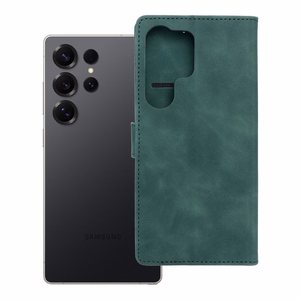 Läppäsuojakuori Samsung S25 ULTRA:lle Tender Book vihreä