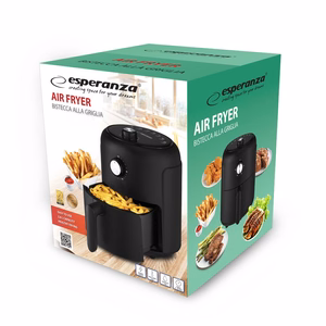 Esperanza EKA001 – kiertoilmakypsennin, 2,6 l, 1000 W, musta