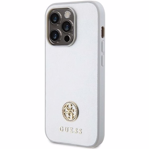 GUESS Suojakuori IPHONE 15 Prolle GUHCP15LPS4DGPS (Strass Metal Logo) hopeinen