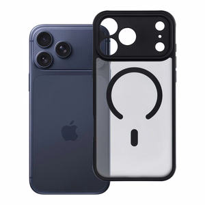 Full Matte Mag Cover-suojakuori mallille iPhone 17 Pro Max / 18 Pro Max, MagSafe-yhteensopiva – musta