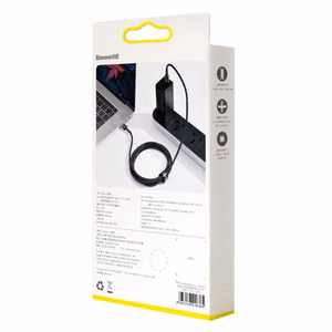 USB-kaapeli Baseus Cafule PD100W Type-C 2,0m harmaa-musta CATKLF-ALG1