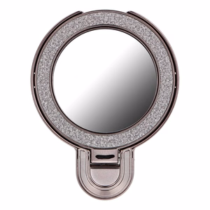 Puhelinteline CIRCLE MIRROR - tarttuva - musta