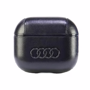 Audi Leather Big Logo Suojakuori AirPods 3:lle - musta