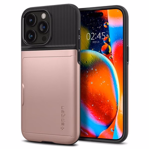 Spigen Slim Armor CS Suojakuori iPhone 15 Pro Max:lle - Vaaleanpunainen