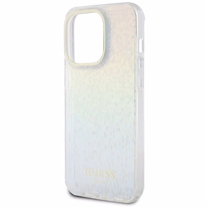 GUESS GUHCP14LHDECMI IML Faceted Mirror Disco Iridescent -suojakuori iPhone 14 Prolle - monivärinen