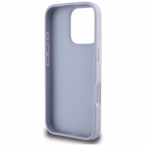 Guess Hardcase PU Grained Hot Stamp 4G Triangle Metal Suojakuori iPhone 16 Pro Max 6,9":lle - violetti