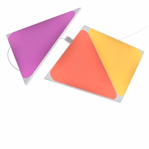 Nanoleaf Shapes Triangles – laajennuspakkaus, jossa 3 paneelia, 1 × 1.5 W, yli 16 miljoonaa väriä